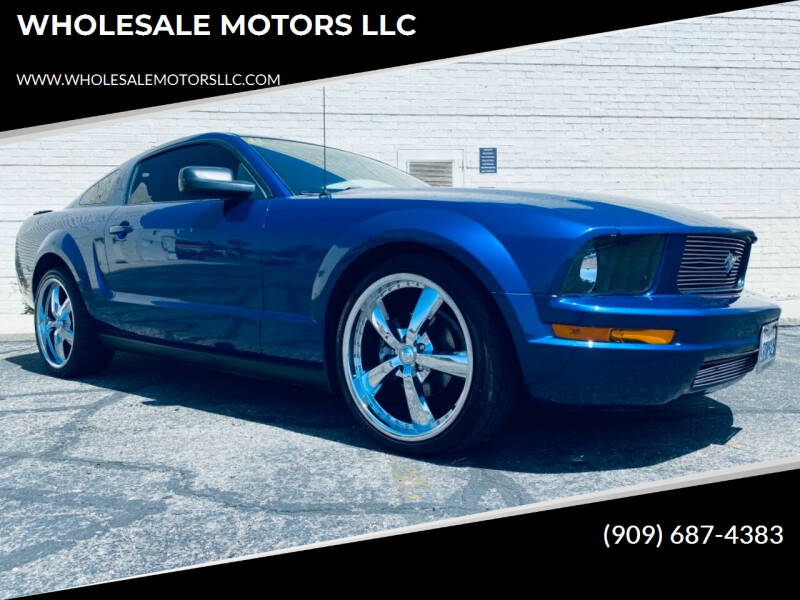 2007 Ford Mustang for sale at WHOLESALE MOTORS LLC in Riverside CA