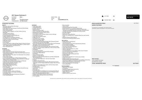 2017 Nissan Pathfinder Platinum