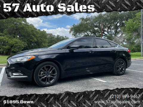 2018 Ford Fusion for sale at 57 Auto Sales in San Antonio TX
