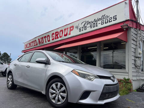 2014 Toyota Corolla for sale at Unlimited Auto Group of Marietta in Marietta GA