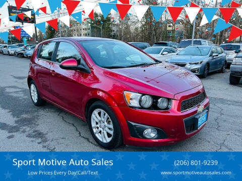 2012 Chevrolet Sonic for sale at Sport Motive Auto Sales in Seattle WA