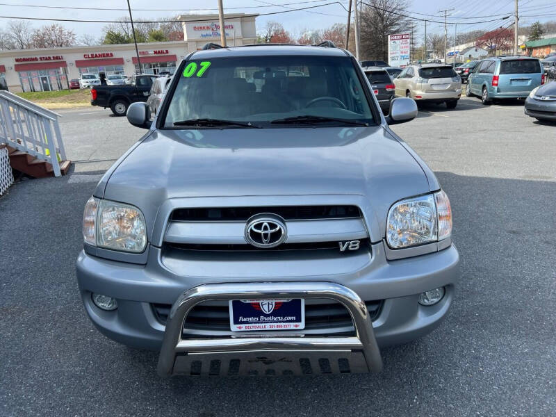 2007 Toyota Sequoia for sale at Fuentes Brothers Auto Sales in Jessup MD