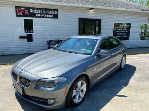2012 BMW 5 Series for sale at Skelton's Foreign Auto LLC in West Bath ME