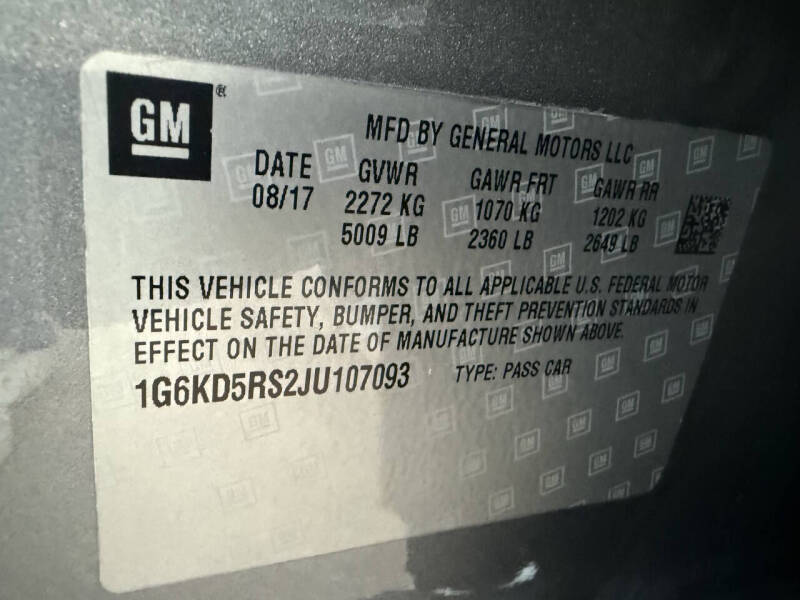 2018 Cadillac CT6 3.6L Luxury