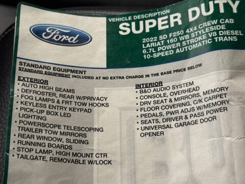 2022 Ford F-250 Super Duty Lariat
