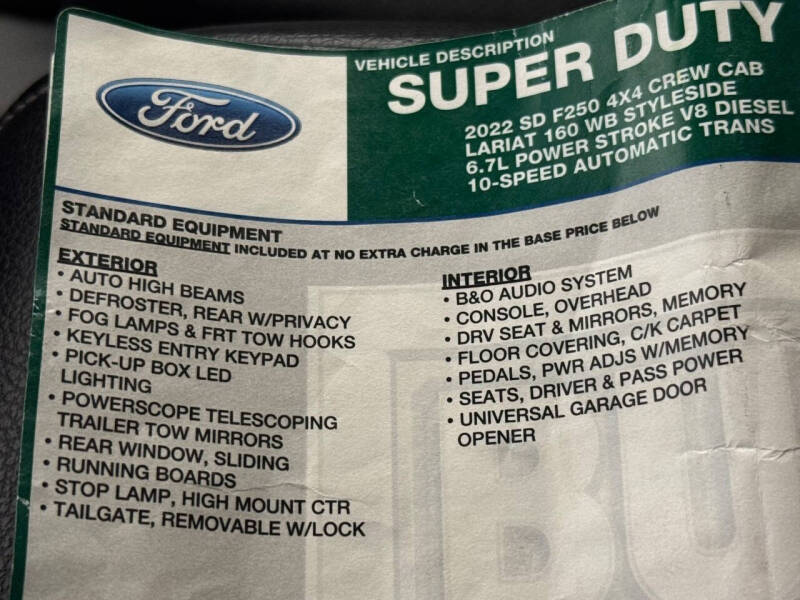 2022 Ford F-250 Super Duty Lariat