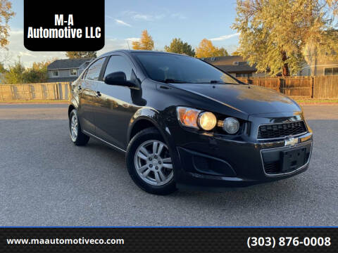 2014 Chevrolet Sonic for sale at M-A Automotive LLC in Aurora CO