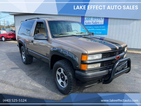 1995 Chevrolet Tahoe for sale at Lake Effect Auto Sales in Chardon OH