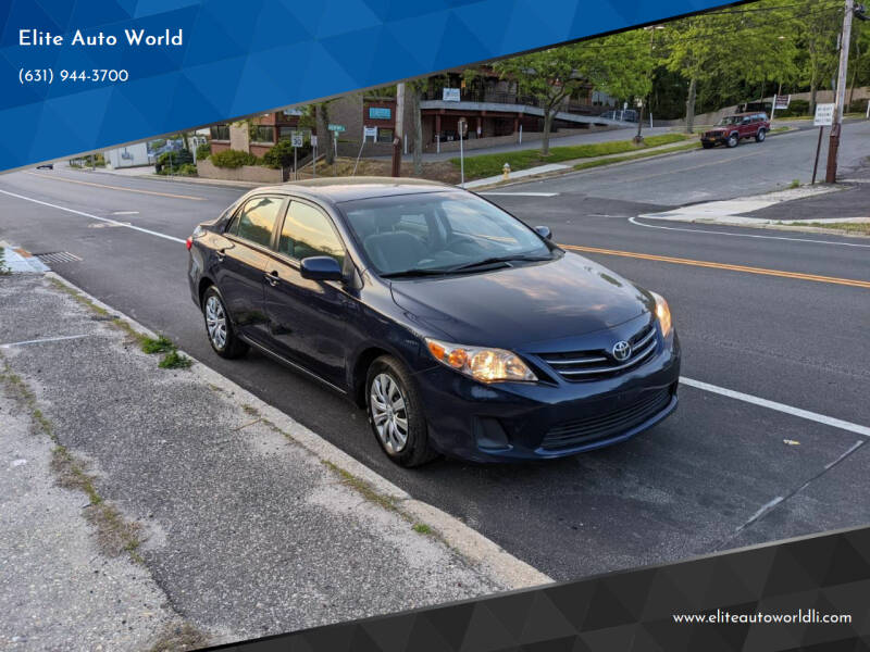 2013 Toyota Corolla for sale at Elite Auto World in East Meadow NY