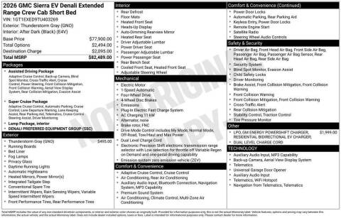 2026 GMC Sierra EV Denali