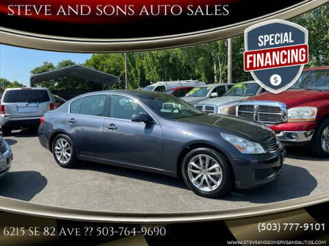 2007 Infiniti G35 for sale at steve and sons auto sales - Steve & Sons Auto Sales 2 in Portland OR