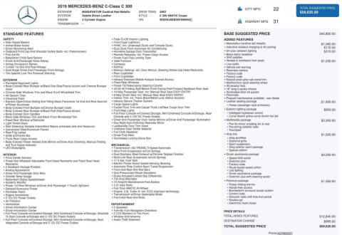 2019 Mercedes-Benz C-Class C 300 4MATIC