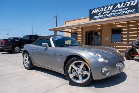 2007 Pontiac Solstice for sale at Beach Auto and RV Sales in Lake Havasu City AZ