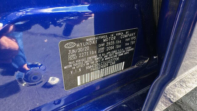 2020 Hyundai Ioniq Hybrid Blue