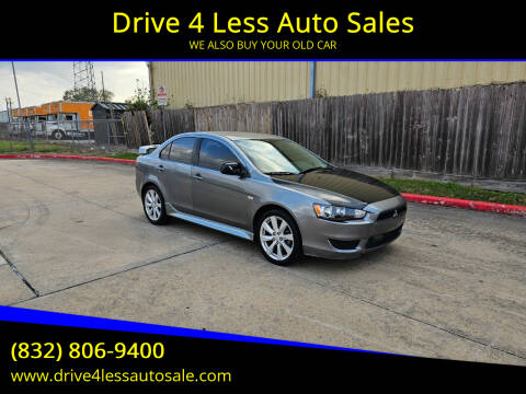 2012 Mitsubishi Lancer for sale at Drive 4 Less Auto Sales in Houston TX