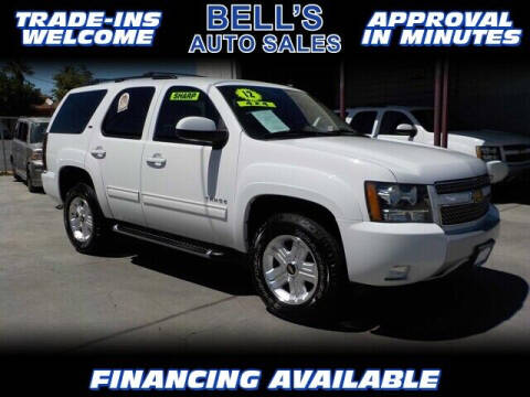 2012 Chevrolet Tahoe for sale at Bell's Auto Sales in Corona CA