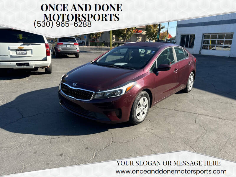 2017 Kia Forte for sale at Once and Done Motorsports in Chico CA