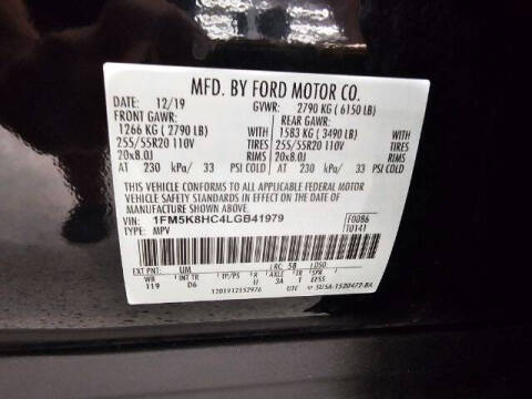 2020 Ford Explorer Platinum