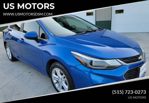 2018 Chevrolet Cruze for sale at US MOTORS in Des Moines IA