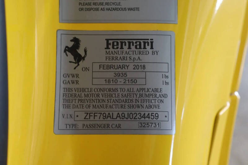 2018 Ferrari 488 GTB