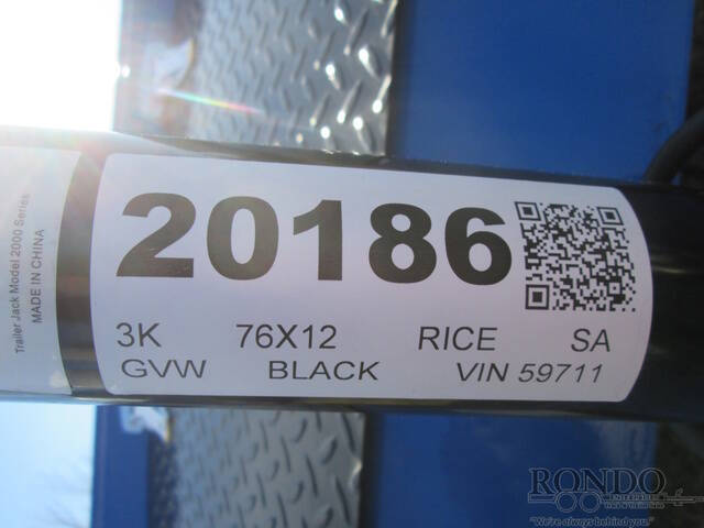 2026 Rice Trailers Single Axle Utility SST7612