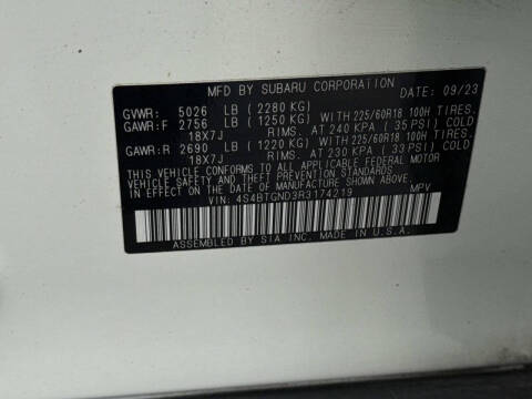 2024 Subaru Outback Limited XT