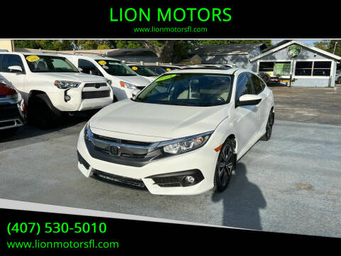 2018 Honda Civic for sale at LION MOTORS in Orlando FL