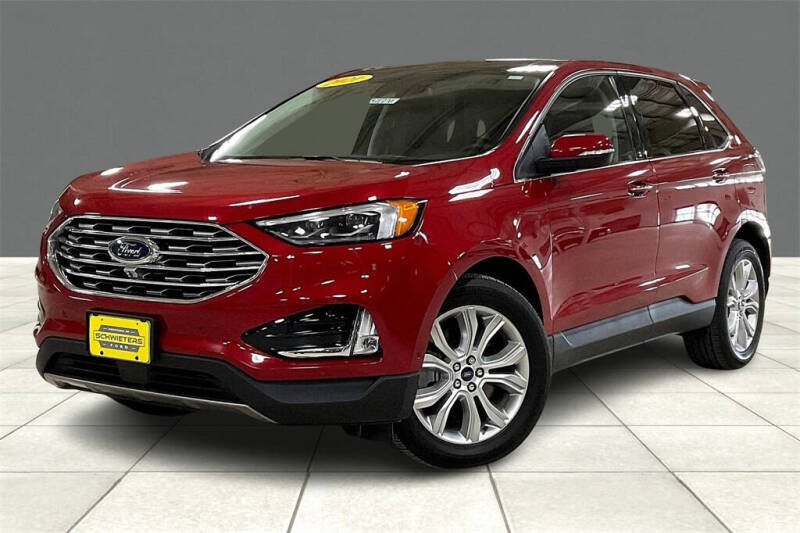 Used 2021 Ford Edge Titanium with VIN 2FMPK4K94MBA39668 for sale in Montevideo, Minnesota