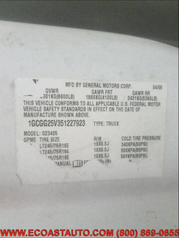 2005 Chevrolet Express 2500