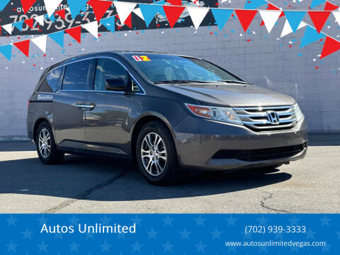 2012 Honda Odyssey for sale at Autos Unlimited in Las Vegas NV