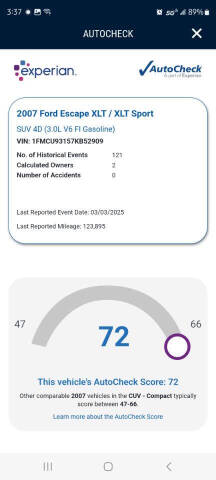 2007 Ford Escape XLT