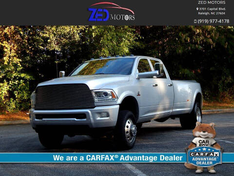 2016 RAM 3500 for sale at Zed Motors in Raleigh NC