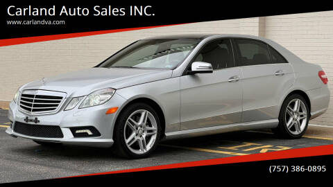2011 Mercedes-Benz E-Class for sale at Carland Auto Sales INC. in Portsmouth VA
