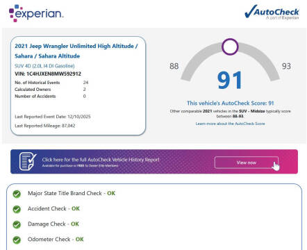 2021 Jeep Wrangler Unlimited Sahara