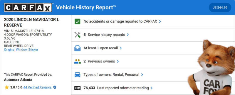 2020 Lincoln Navigator L Reserve