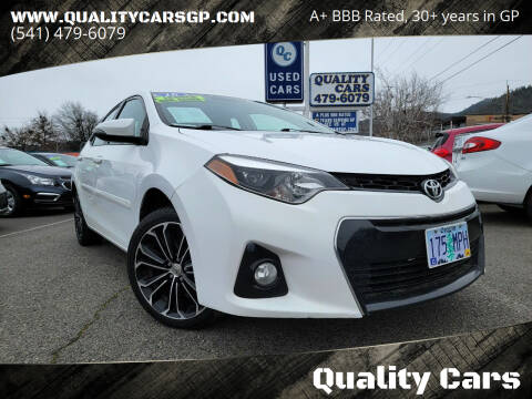 2016 Toyota Corolla for sale at Quality Cars in Grants Pass OR