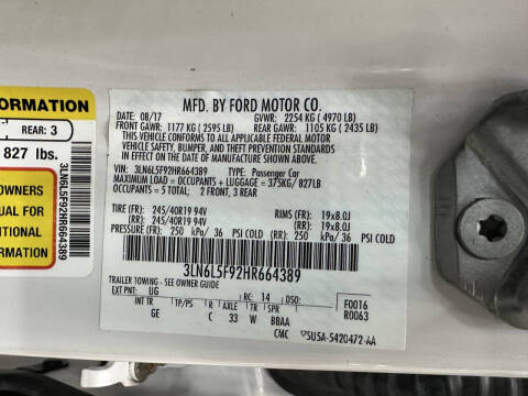 2017 Lincoln MKZ Reserve