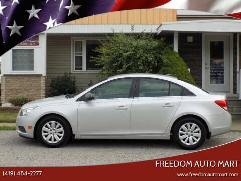 2011 Chevrolet Cruze for sale at Freedom Auto Mart in Bellevue OH