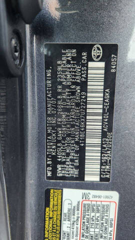 2007 Toyota Camry XLE