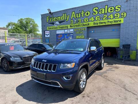 2016 Jeep Grand Cherokee for sale at Friendly Auto Sales in Detroit MI