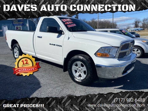 2012 RAM 1500 for sale at DAVES AUTO CONNECTION in Etters PA
