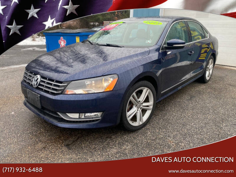 2013 Volkswagen Passat for sale at DAVES AUTO CONNECTION in Etters PA