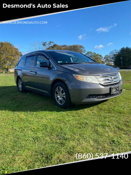 2012 Honda Odyssey for sale at Desmond's Auto Sales in Colchester CT