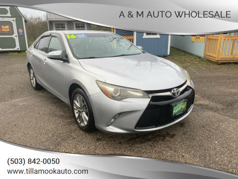 2016 Toyota Camry for sale at A & M Auto Wholesale in Tillamook OR