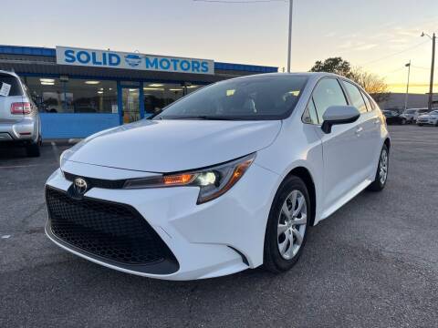 2021 Toyota Corolla for sale at SOLID MOTORS LLC in Garland TX