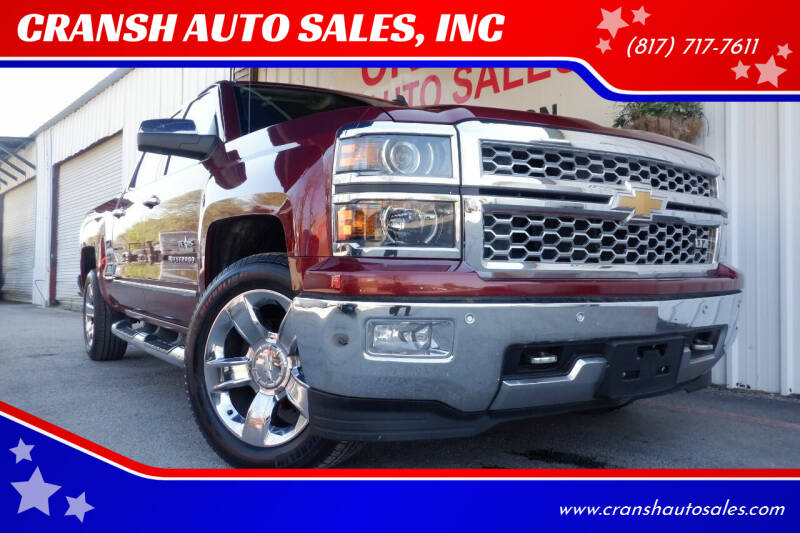 2014 Chevrolet Silverado 1500 for sale at CRANSH AUTO SALES, INC in Arlington TX