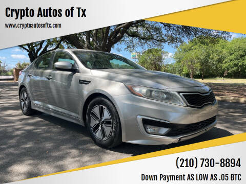 2013 Kia Optima Hybrid for sale at Crypto Autos of Tx in San Antonio TX