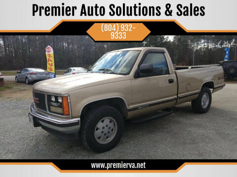 1988 GMC Sierra 1500 for sale at Premier Auto Solutions & Sales in Quinton VA