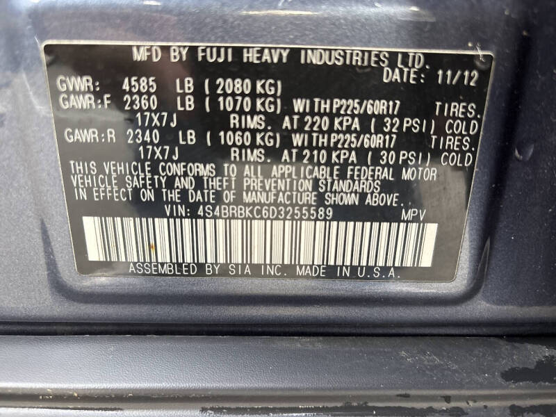 2013 Subaru Outback 2.5i Limited