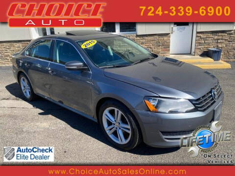 2015 Volkswagen Passat for sale at CHOICE AUTO SALES in Murrysville PA